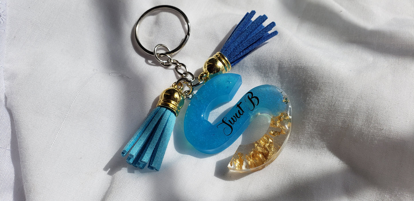 Resin keyring