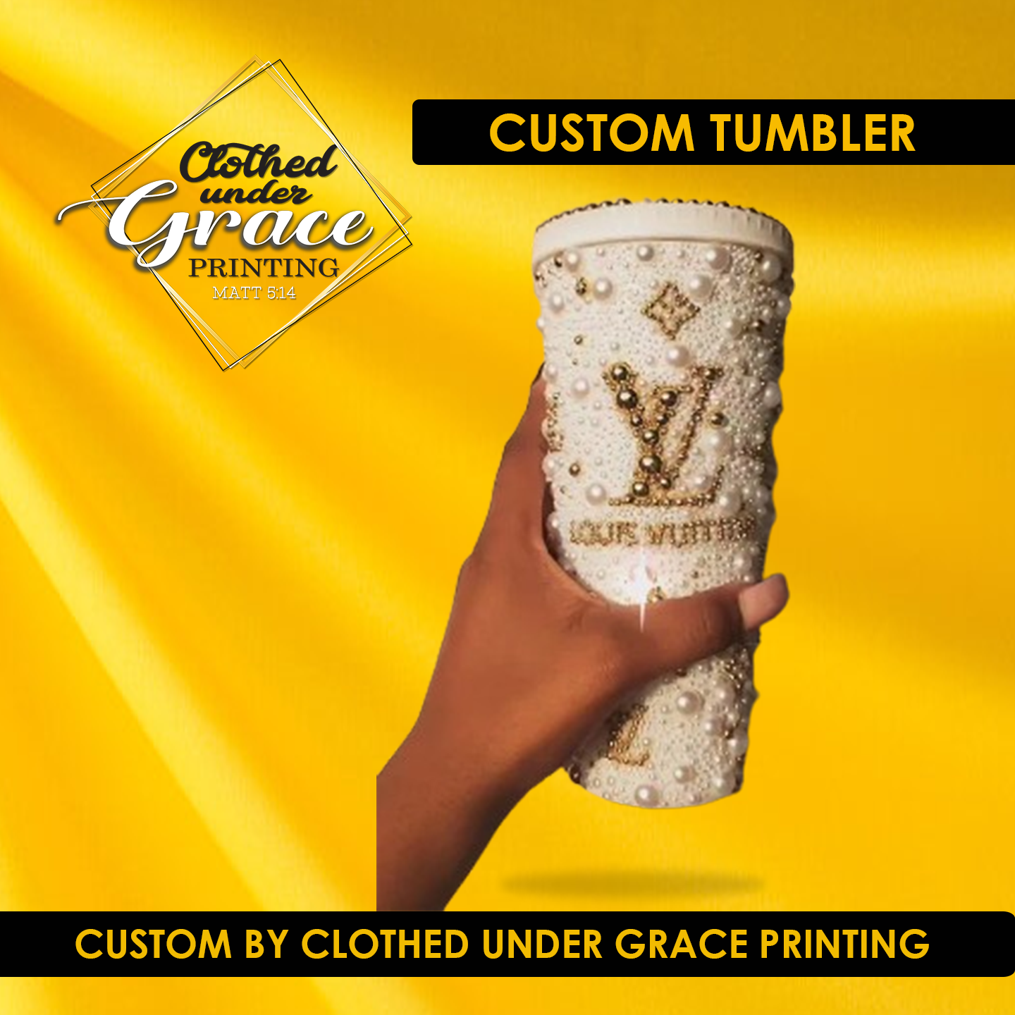 Pearled Tumblers