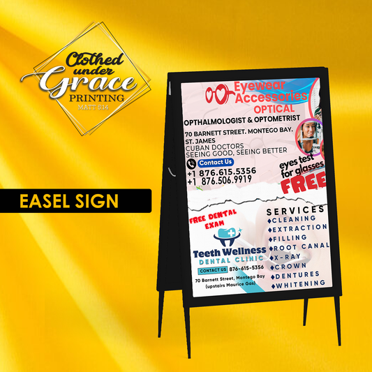 Aluminum Easel Signage