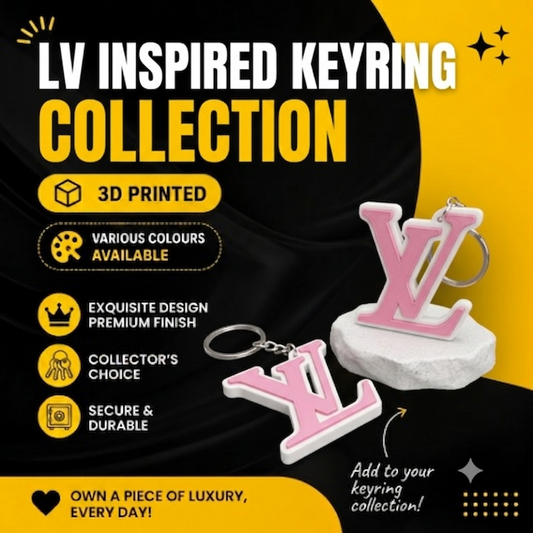 LV Inspired Keychain
